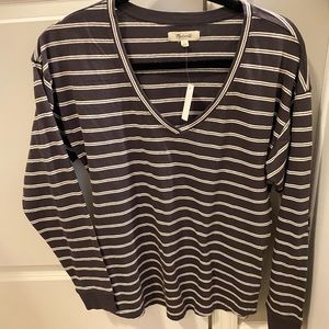NWT Cotton fade relaxed long sleeve tee